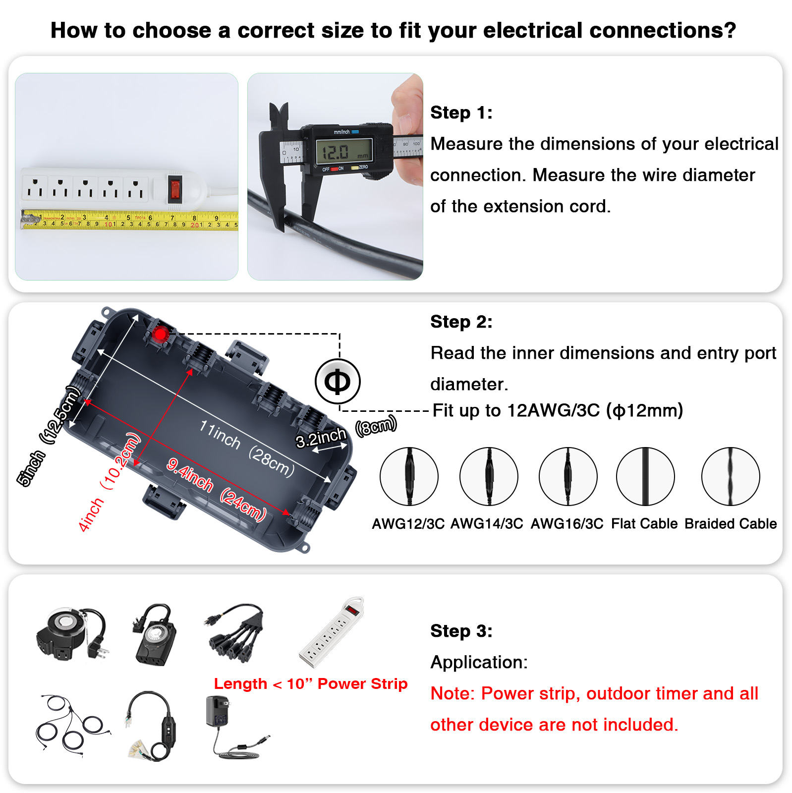 Wetterfeste Verlängerungskabel – Outdoor Use Power Strip Bewertung und Preis